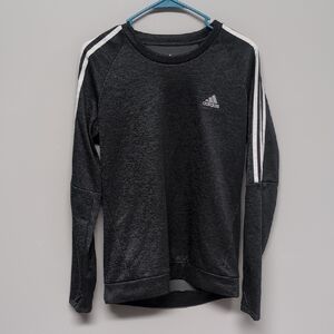 adidas Women's Black Sweater with White Stripes